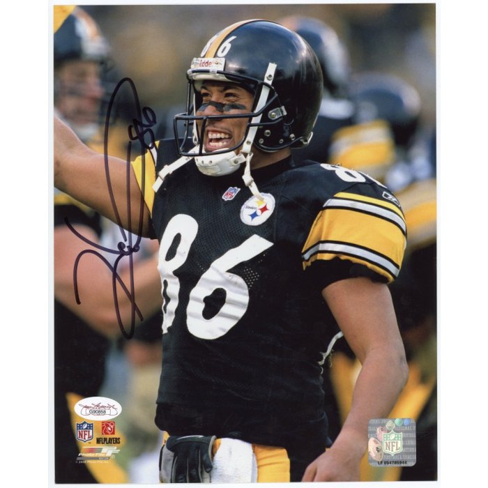 Autographed/Signed Hines Ward Pittsburgh Black Football Jersey JSA COA at  's Sports Collectibles Store