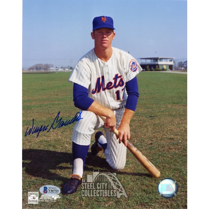 Wayne Garrett Autographed New York Mets 8x10 Photo - BAS COA | Steel ...