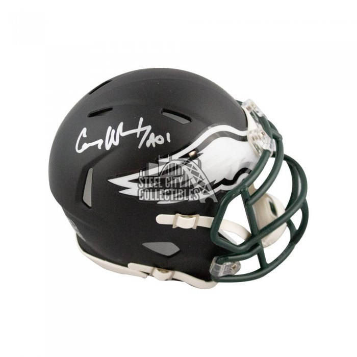 CARSON WENTZ Philadelphia Eagles Autographed Riddell Replica Helmet with  Fly Eagles Fly Inscription FANATICS - Game Day Legends