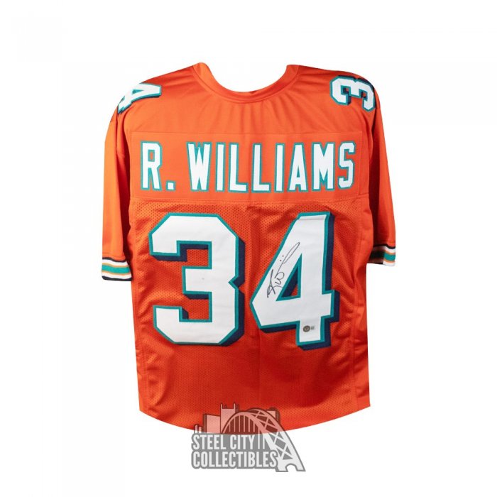 Ricky Williams Autograph stitched custom NFL Pro Style Jersey