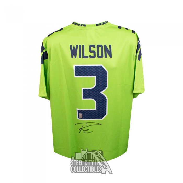 Womens Russell Wilson Seattle Seahawks Alternate Game Jersey-Neon