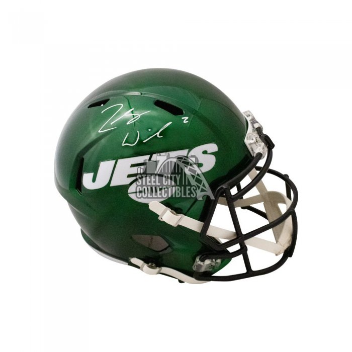 Shop Zach Wilson New York Jets Signed Green Full Size Replica