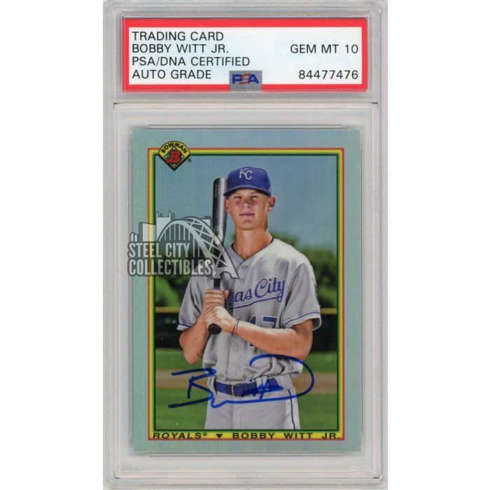 Bobby Witt Jr. Signed 2020 Bowman Chrome Draft (PSA 9) Auto Grade 10 – BMC  Collectibles