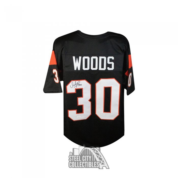 ICKEY WOODS SIGNED CUSTOM BENGALS JERSEY W/JSA