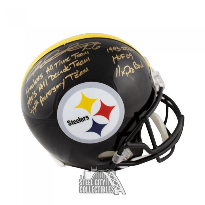 Rod Woodson Signed Pittsburgh Steelers Mini Helmet (Beckett) Super