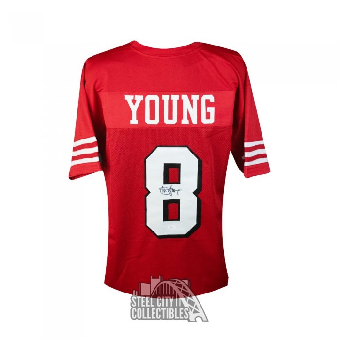 Fanatics Authentic Frmd Steve Young San Francisco 49ers Signed White Mitchell & Ness Replica Jersey