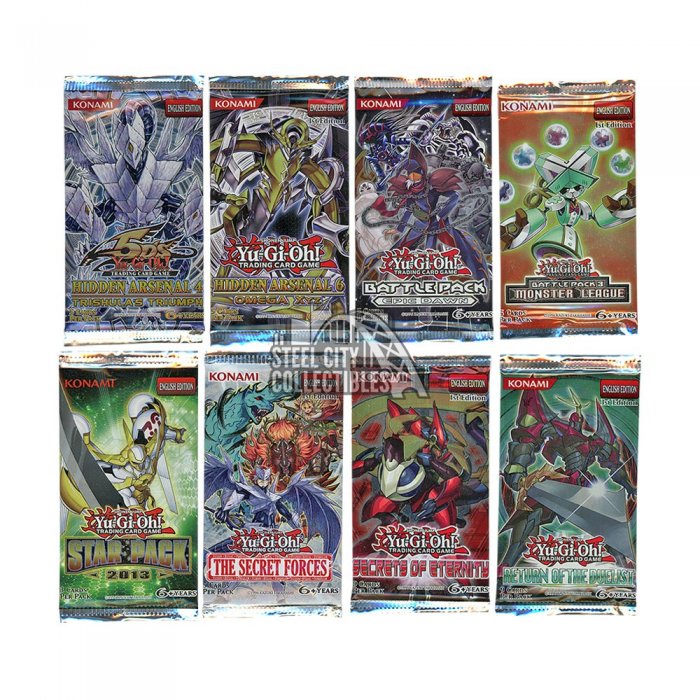 Yu Gi Oh Booster Pack Lot 121ct Steel City Collectibles