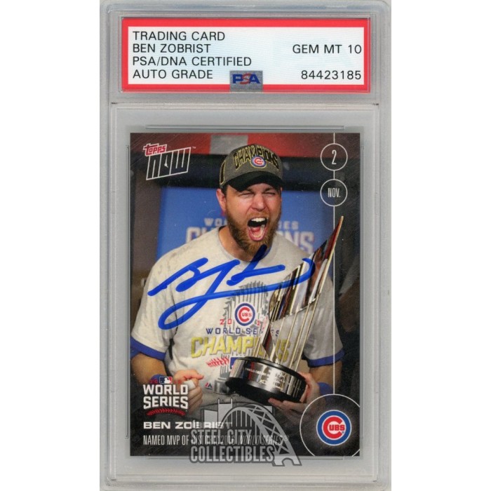 Ben Zobrist MLB Memorabilia, Ben Zobrist Collectibles, Verified Signed Ben  Zobrist Photos