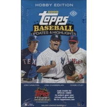 2008 Topps Update Baseball Hobby Box With 36 Unopened Packs