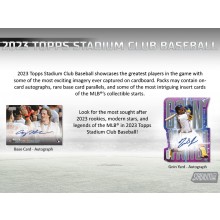 2023 Topps Stadium Club Baseball Blaster Box