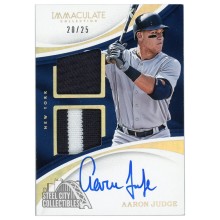 Aaron Judge 2017 Panini Immaculate Dual Patch Autograph Rookie Card 20/25 |  Steel City Collectibles