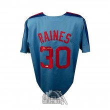 Tim Raines Signed Montreal White Baseball Jersey (JSA)