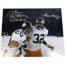 Franco Harris & Rocky Bleier Signed Steelers 16x20 Photo (JSA COA)