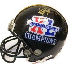 Troy Polamalu Autographed Pittsburgh Steelers Lunar Eclipse Replica  Full-Size Football Helmet - BAS (Black Ink)