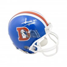 Broncos Orange Crush Defensive Linemen Full-Size Helmet signed by (10)  with Red Miller, Bob Swenson, Tom Jackson, Louis Wright, Billy Thompson  (JSA COA)