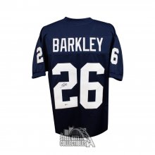 Saquon Barkley Autographed Penn State Custom Blue Football Jersey - BAS COA