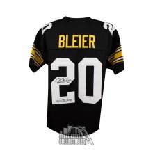 Rocky Bleier Autographed Custom Black Football Jersey Inscription - JSA