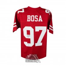 Nick Bosa Autographed Ohio State Custom Red Football Jersey JSA COA (B)