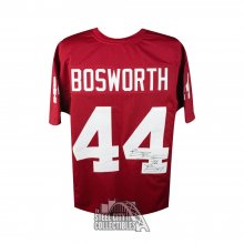 Brian Bosworth Autographed/Signed Pro Style White XL Jersey BAS