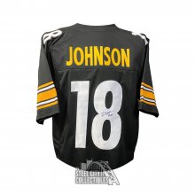 Diontae Johnson Autographed Pittsburgh Custom Black Football Jersey - JSA  COA