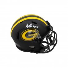 AJ Dillon Autographed Packers Lunar Eclipse Replica Full-Size Football  Helmet - BAS (Green Ink)