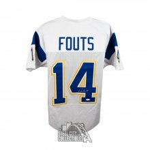 Dan Fouts Autographed San Diego Custom White Football Jersey - JSA COA