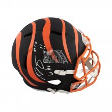 Ja'Marr Chase Autographed Cincinnati Bengals Lunar Speed Mini Helmet * –  The Jersey Source