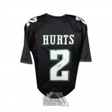 Jalen Hurts Autographed ( Signed ) Philadelphia Pro Black Football Jersey  (JSA)