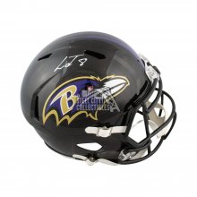 Lamar Jackson Signed Ravens Speed Mini Helmet (JSA COA)