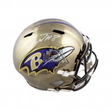 : Lamar Jackson Signed Baltimore Ravens CHROME Mini