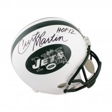 Curtis Martin mini helmet New York Jets autograph NFL