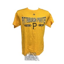 Pittsburgh Pirates Majestic Women's Black Watermark T-Shirt