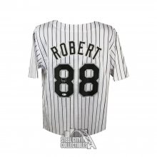 Luis Robert Autographed Chicago Custom Black Baseball Jersey - BAS