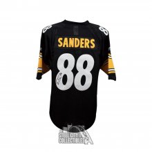 Emmanuel Sanders Autographed Pittsburgh Steelers Black Authentic Football Jersey JSA COA Steel City Collectibles