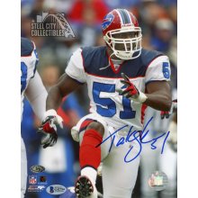 : Takeo Spikes 2005 Topps Pristine Personal Pieces Game Worn  Jersey #PPC-TS - 0241/1000 - Buffalo Bills : Sports & Outdoors