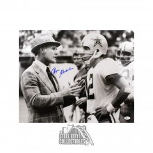 Roger Staubach Autographed Cowboys 16x20 B&W Photo w/2 Insc.- Beckett W  Hologram