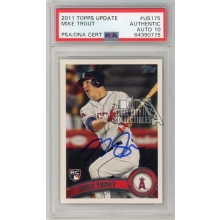 On-Card Autograph # to 10 - Mike Trout - Topps 150 Years of Baseball #117D