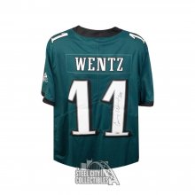 Carson Wentz Philadelphia Eagles Deluxe Framed Autographed Nike White –  Super Sports Center